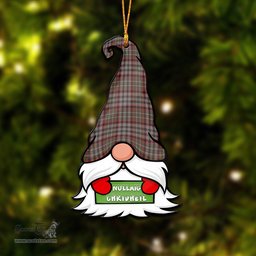 ScotsTee Shop Scottish Nicolson Hunting Weathered Clan Tartan Ornament Gnome Christmas Ornament with His Tartan Christmas Hat