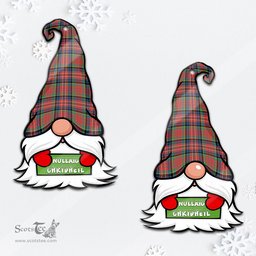 ScotsTee Shop Scottish MacPherson Ancient Clan Tartan Ornament Gnome Christmas Ornament with His Tartan Christmas Hat
