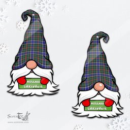 ScotsTee Shop Scottish Ogilvie (Ogilvy) Hunting Modern Clan Tartan Ornament Gnome Christmas Ornament with His Tartan Christmas Hat