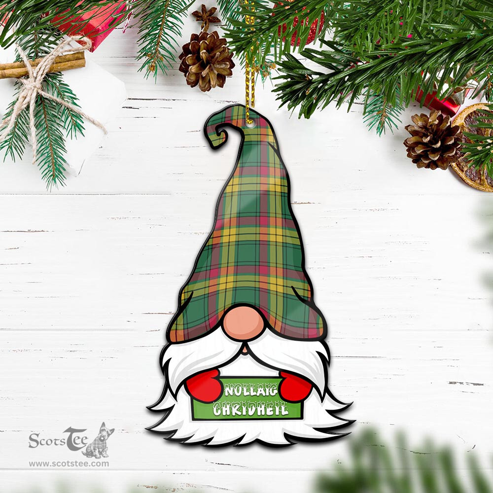 ScotsTee Shop Scottish MacMillan Old Ancient Clan Tartan Ornament Gnome Christmas Ornament with His Tartan Christmas Hat