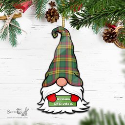 ScotsTee Shop Scottish MacMillan Old Ancient Clan Tartan Ornament Gnome Christmas Ornament with His Tartan Christmas Hat