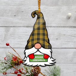 ScotsTee Shop Scottish MacLeod Clan Tartan Ornament Gnome Christmas Ornament with His Tartan Christmas Hat