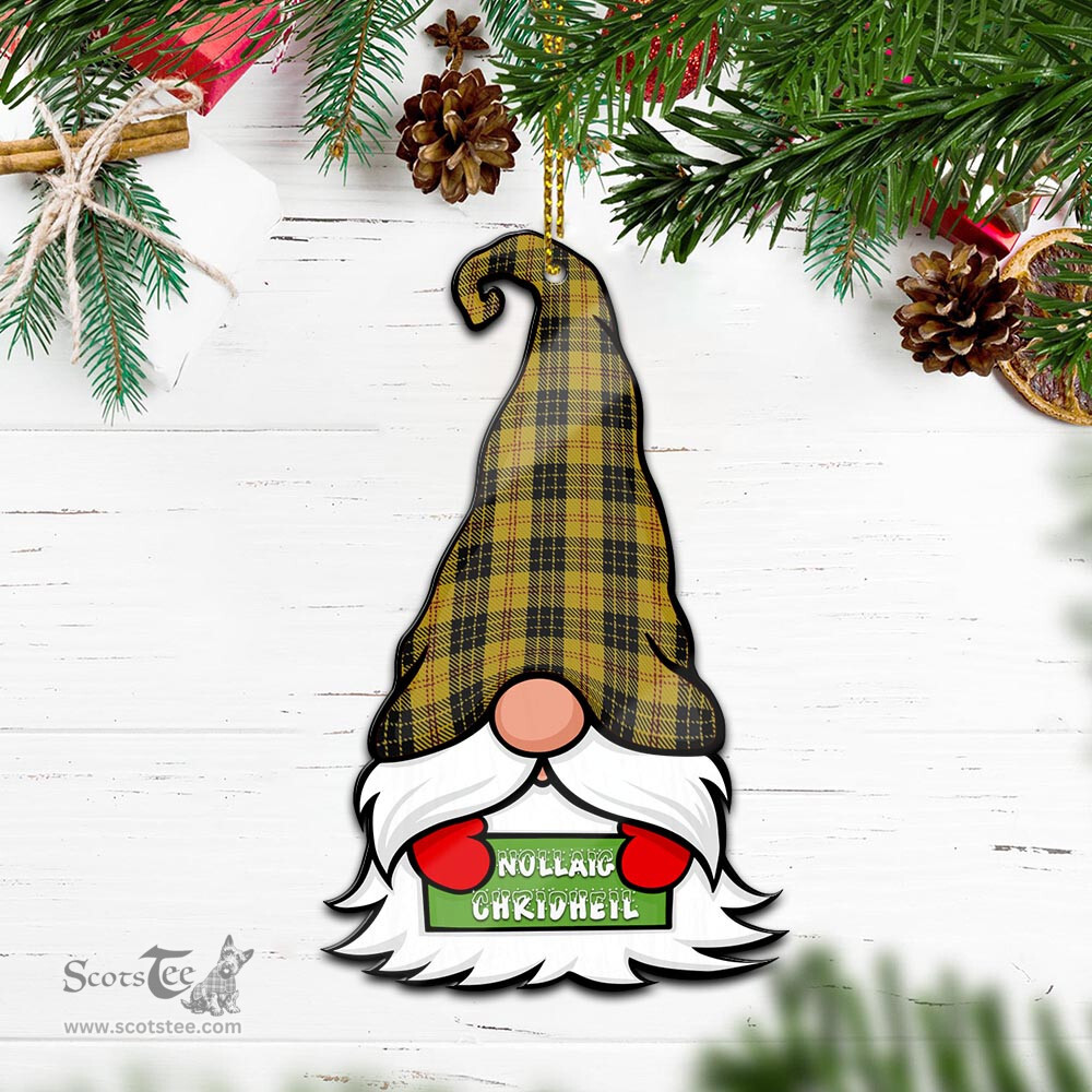 ScotsTee Shop Scottish MacLeod Clan Tartan Ornament Gnome Christmas Ornament with His Tartan Christmas Hat