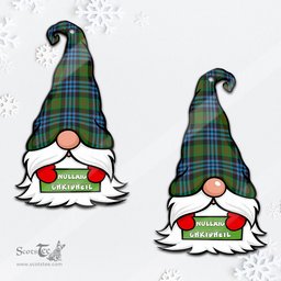 ScotsTee Shop Scottish Newlands of Lauriston Clan Tartan Ornament Gnome Christmas Ornament with His Tartan Christmas Hat