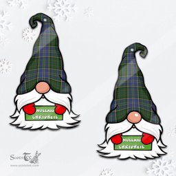 ScotsTee Shop Scottish MacMillan Hunting Clan Tartan Ornament Gnome Christmas Ornament with His Tartan Christmas Hat