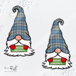 ScotsTee Shop Scottish Napier Ancient Clan Tartan Ornament Gnome Christmas Ornament with His Tartan Christmas Hat