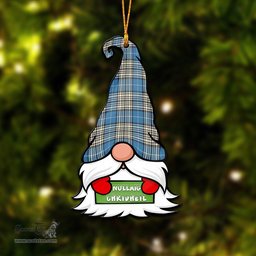 ScotsTee Shop Scottish Napier Ancient Clan Tartan Ornament Gnome Christmas Ornament with His Tartan Christmas Hat