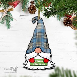 ScotsTee Shop Scottish Napier Ancient Clan Tartan Ornament Gnome Christmas Ornament with His Tartan Christmas Hat