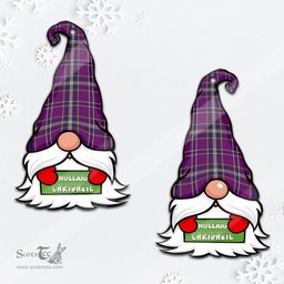 ScotsTee Shop Scottish O'Riagain Clan Tartan Ornament Gnome Christmas Ornament with His Tartan Christmas Hat