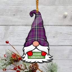 ScotsTee Shop Scottish O'Riagain Clan Tartan Ornament Gnome Christmas Ornament with His Tartan Christmas Hat