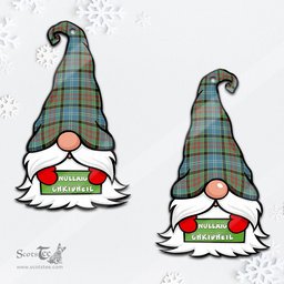 ScotsTee Shop Scottish Paisley Clan Tartan Ornament Gnome Christmas Ornament with His Tartan Christmas Hat