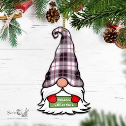 ScotsTee Shop Scottish MacPherson Hunting Modern Clan Tartan Ornament Gnome Christmas Ornament with His Tartan Christmas Hat