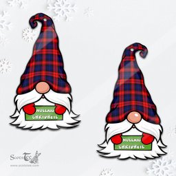 ScotsTee Shop Scottish MacLachlan Modern Clan Tartan Ornament Gnome Christmas Ornament with His Tartan Christmas Hat