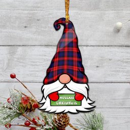 ScotsTee Shop Scottish MacLachlan Modern Clan Tartan Ornament Gnome Christmas Ornament with His Tartan Christmas Hat