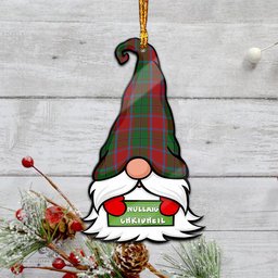 ScotsTee Shop Scottish MacPhail Blue Bands Clan Tartan Ornament Gnome Christmas Ornament with His Tartan Christmas Hat