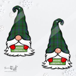 ScotsTee Shop Scottish MacKendrick Clan Tartan Ornament Gnome Christmas Ornament with His Tartan Christmas Hat