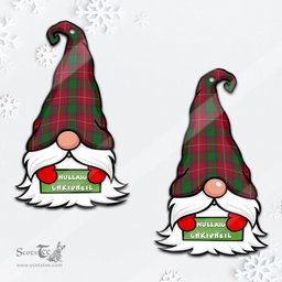 ScotsTee Shop Scottish Rattray Clan Tartan Ornament Gnome Christmas Ornament with His Tartan Christmas Hat