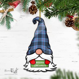 ScotsTee Shop Scottish MacKay Blue Clan Tartan Ornament Gnome Christmas Ornament with His Tartan Christmas Hat