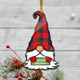 ScotsTee Shop Scottish MacNicol of Scorrybreac Clan Tartan Ornament Gnome Christmas Ornament with His Tartan Christmas Hat