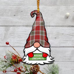 ScotsTee Shop Scottish MacLean of Duart Dress Red Clan Tartan Ornament Gnome Christmas Ornament with His Tartan Christmas Hat