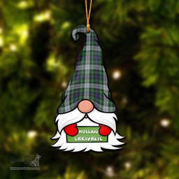 ScotsTee Shop Scottish MacKenzie Dress Clan Tartan Ornament Gnome Christmas Ornament with His Tartan Christmas Hat