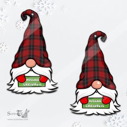 ScotsTee Shop Scottish Ramsay Clan Tartan Ornament Gnome Christmas Ornament with His Tartan Christmas Hat