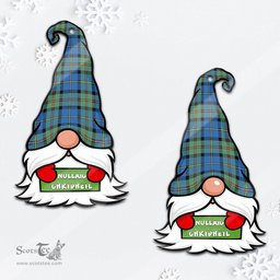 ScotsTee Shop Scottish MacLeod of Harris Ancient Clan Tartan Ornament Gnome Christmas Ornament with His Tartan Christmas Hat