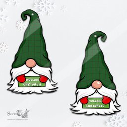 ScotsTee Shop Scottish Mar Tribe Clan Tartan Ornament Gnome Christmas Ornament with His Tartan Christmas Hat