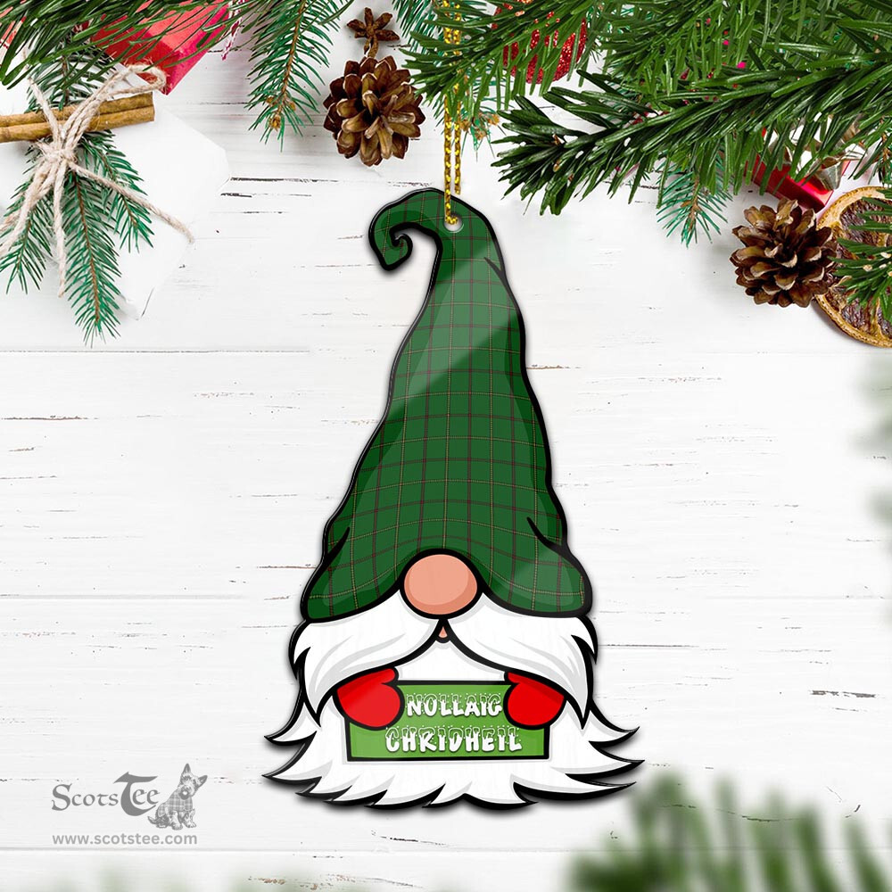 ScotsTee Shop Scottish Mar Tribe Clan Tartan Ornament Gnome Christmas Ornament with His Tartan Christmas Hat