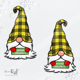 ScotsTee Shop Scottish MacLeod of Lewis Modern Clan Tartan Ornament Gnome Christmas Ornament with His Tartan Christmas Hat