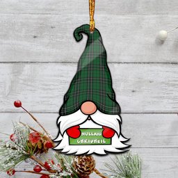 ScotsTee Shop Scottish MacLean of Duart Hunting Clan Tartan Ornament Gnome Christmas Ornament with His Tartan Christmas Hat