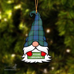 ScotsTee Shop Scottish MacThomas Clan Tartan Ornament Gnome Christmas Ornament with His Tartan Christmas Hat