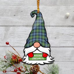 ScotsTee Shop Scottish MacNeil of Barra Ancient Clan Tartan Ornament Gnome Christmas Ornament with His Tartan Christmas Hat