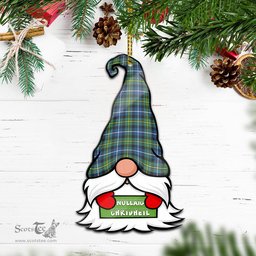 ScotsTee Shop Scottish MacNeil of Barra Ancient Clan Tartan Ornament Gnome Christmas Ornament with His Tartan Christmas Hat