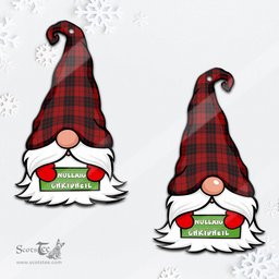 ScotsTee Shop Scottish MacLeod of Raasay Highland Clan Tartan Ornament Gnome Christmas Ornament with His Tartan Christmas Hat