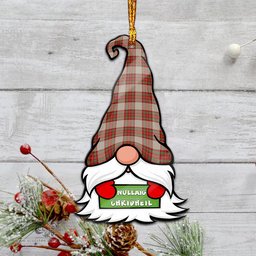 ScotsTee Shop Scottish McBrayer Dress Clan Tartan Ornament Gnome Christmas Ornament with His Tartan Christmas Hat