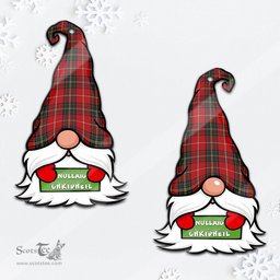 ScotsTee Shop Scottish Orr Clan Tartan Ornament Gnome Christmas Ornament with His Tartan Christmas Hat
