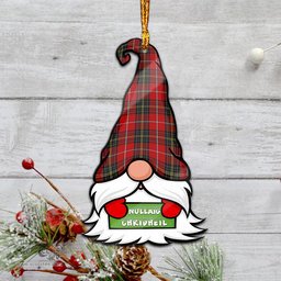ScotsTee Shop Scottish Orr Clan Tartan Ornament Gnome Christmas Ornament with His Tartan Christmas Hat