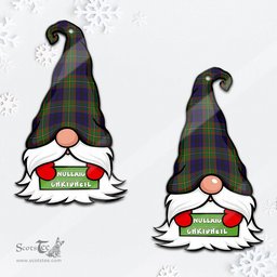 ScotsTee Shop Scottish MacLeish Clan Tartan Ornament Gnome Christmas Ornament with His Tartan Christmas Hat