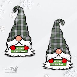 ScotsTee Shop Scottish MacLaren Dress Clan Tartan Ornament Gnome Christmas Ornament with His Tartan Christmas Hat