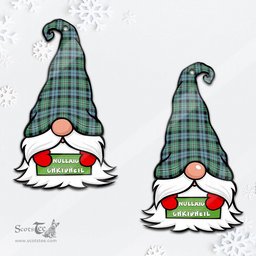ScotsTee Shop Scottish Melville Ancient Clan Tartan Ornament Gnome Christmas Ornament with His Tartan Christmas Hat