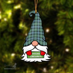 ScotsTee Shop Scottish Melville Ancient Clan Tartan Ornament Gnome Christmas Ornament with His Tartan Christmas Hat