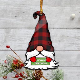 ScotsTee Shop Scottish Rob Roy Macgregor Clan Tartan Ornament Gnome Christmas Ornament with His Tartan Christmas Hat