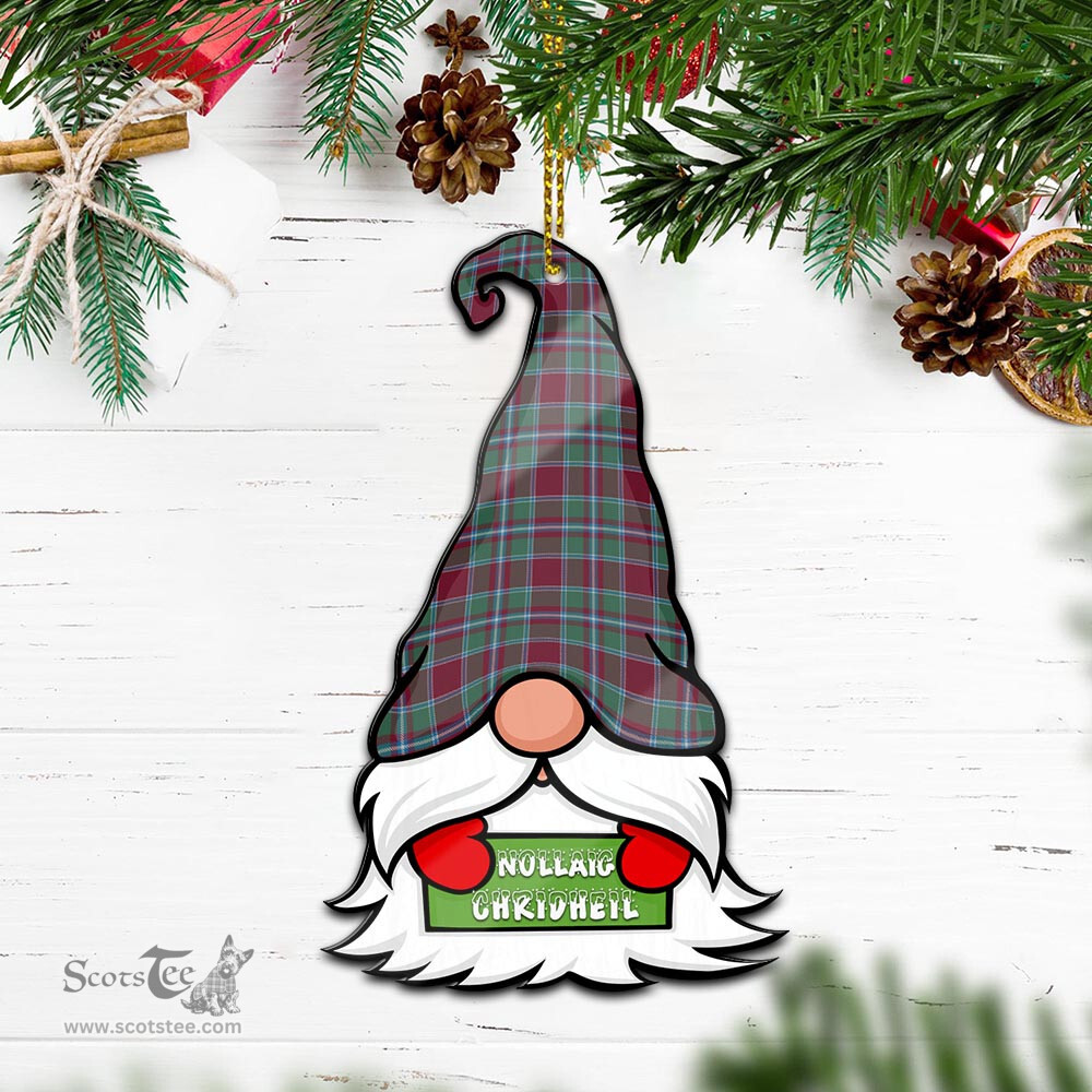 ScotsTee Shop Scottish Spens (Spence) Clan Tartan Ornament Gnome Christmas Ornament with His Tartan Christmas Hat