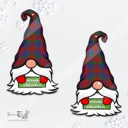 ScotsTee Shop Scottish Skene of Cromar Clan Tartan Ornament Gnome Christmas Ornament with His Tartan Christmas Hat