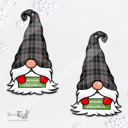 ScotsTee Shop Scottish Thompson Grey Clan Tartan Ornament Gnome Christmas Ornament with His Tartan Christmas Hat