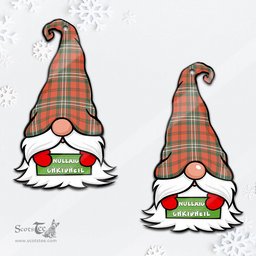 ScotsTee Shop Scottish Scott Ancient Clan Tartan Ornament Gnome Christmas Ornament with His Tartan Christmas Hat