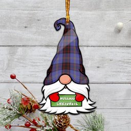 ScotsTee Shop Scottish Rutherford Clan Tartan Ornament Gnome Christmas Ornament with His Tartan Christmas Hat