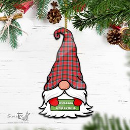 ScotsTee Shop Scottish Sinclair Modern Clan Tartan Ornament Gnome Christmas Ornament with His Tartan Christmas Hat