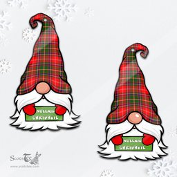 ScotsTee Shop Scottish Somerville Modern Clan Tartan Ornament Gnome Christmas Ornament with His Tartan Christmas Hat